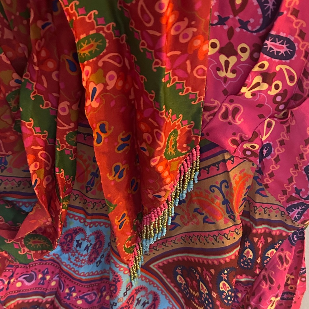 FARM Rio Vibrant Pink and Green dress - Picture 3 of 11